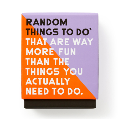 Random Things to Do Box 0735388946 Book Cover