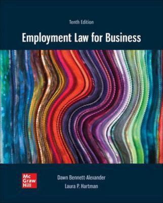 Employment Law for Business 1260734277 Book Cover