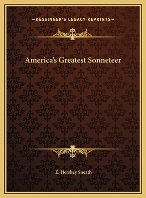 America's Greatest Sonneteer 116969120X Book Cover
