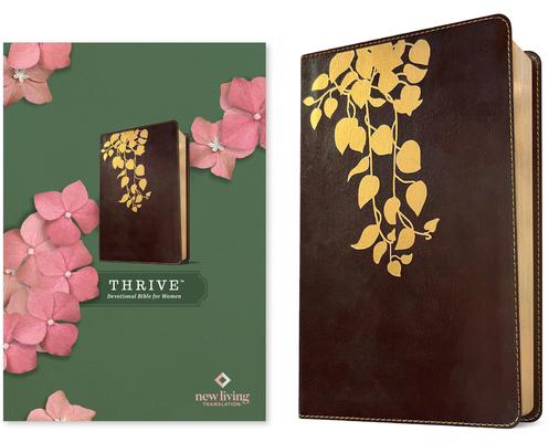 NLT Thrive Devotional Bible for Women (Leatherl... 1496477944 Book Cover