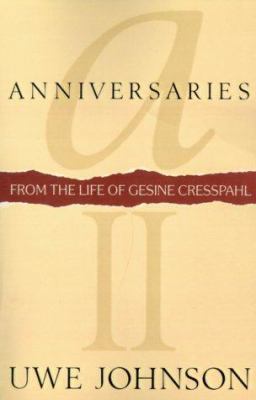 Anniversaries: From the Life of Gesine Cresspahl 0156011727 Book Cover