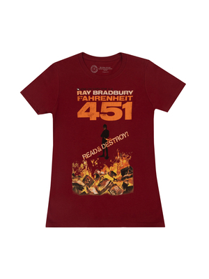 Fahrenheit 451 Women's Crew T-Shirt Medium 0593779177 Book Cover
