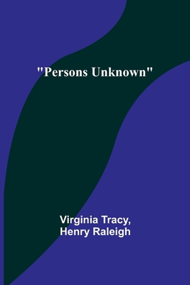 Persons Unknown 9357722289 Book Cover