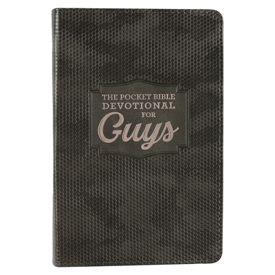 Pocket Bible Devotional for Guys Faux Leather 1639521372 Book Cover