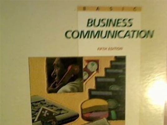 Basic Business Communication 0256083274 Book Cover