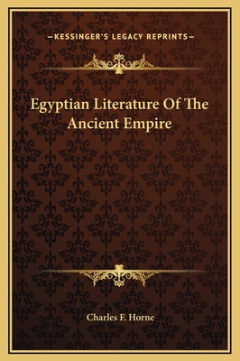 Egyptian Literature Of The Ancient Empire 1169228143 Book Cover