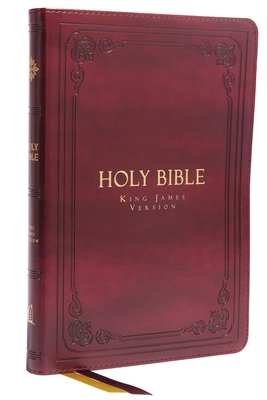 KJV Holy Bible: Large Print Thinline, Burgundy ... [Large Print] 0785241914 Book Cover