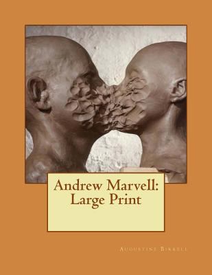 Andrew Marvell: Large Print 1724817930 Book Cover