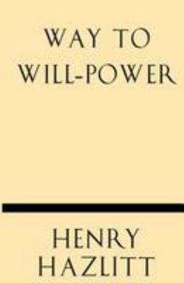 Way to Will-Power 1628452862 Book Cover