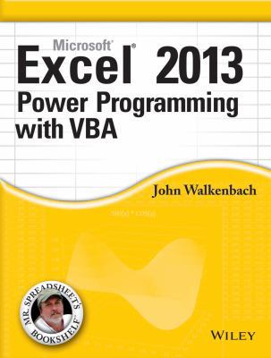 Microsoft Excel 2013 Power Programming with VBA 812654242X Book Cover