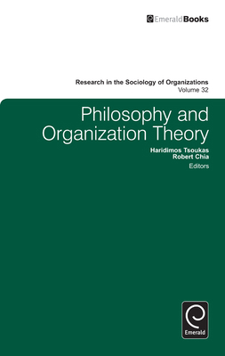 Philosophy and Organization Theory 0857245953 Book Cover
