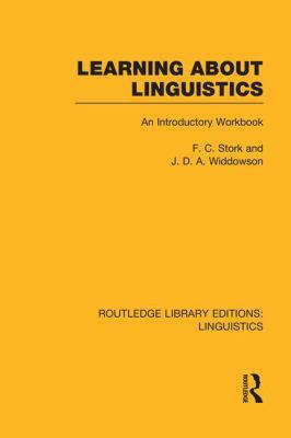 Learning about Linguistics 1138995290 Book Cover