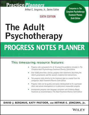 The Adult Psychotherapy Progress Notes Planner 1119691184 Book Cover