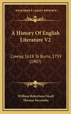 A History Of English Literature V2: Cowley, 161... 1165999919 Book Cover