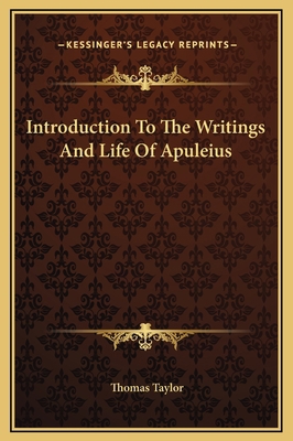 Introduction To The Writings And Life Of Apuleius 116917468X Book Cover