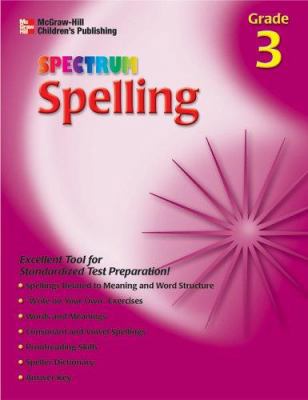 Spectrum Spelling, Grade 3 1561899232 Book Cover