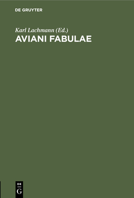 Aviani Fabulae [Latin] 3112460456 Book Cover