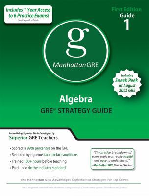 Algebra GRE Preparation Guide B00APYI69S Book Cover