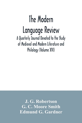 The Modern language review; A Quarterly Journal... 9354035728 Book Cover