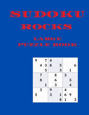 Sudoku Rocks Large Puzzle book B08FKN9G46 Book Cover