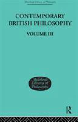 Contemporary British Philosophy: Personal State... 0415295467 Book Cover