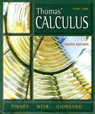 Thomas' Calculus, 10th Edition (Book & CD) 0201441438 Book Cover