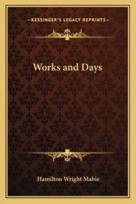 Works and Days 1162773863 Book Cover