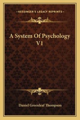 A System Of Psychology V1 1162934077 Book Cover
