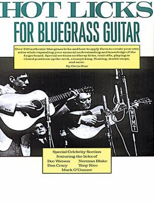 Hot Licks for Bluegrass Guitar Book - Fingersty... 0825602912 Book Cover