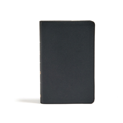 CSB Personal Size Bible, Black Genuine Leather 1430070544 Book Cover