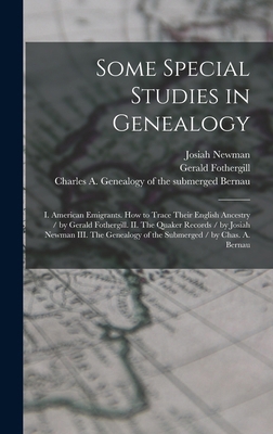 Some Special Studies in Genealogy: I. American ... 1018591613 Book Cover