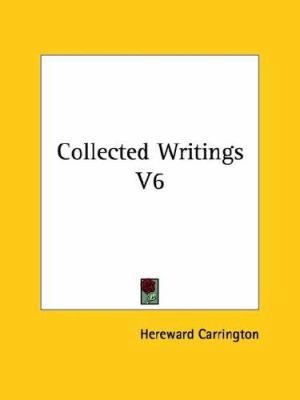Collected Writings V6 1425481507 Book Cover