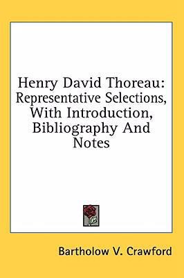 Henry David Thoreau: Representative Selections,... 1436691656 Book Cover
