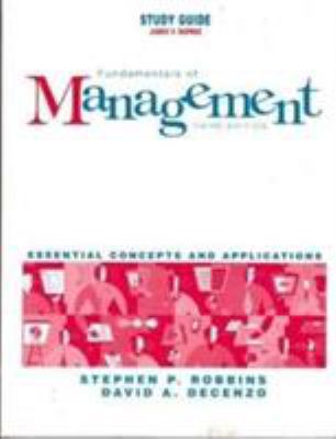 Study Guide to accompany Fundamentals of Manage... 0130874507 Book Cover