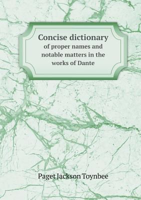 Concise Dictionary of Proper Names and Notable ... 5518491050 Book Cover