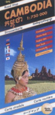 Cambodia Road Map 1:750,000 3906593312 Book Cover