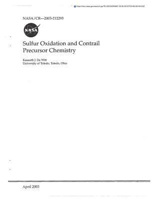 Sulfur Oxidation and Contrail Precursor Chemistry 1723764752 Book Cover
