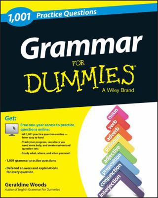 Grammar: 1,001 Practice Questions for Dummies 1118745019 Book Cover