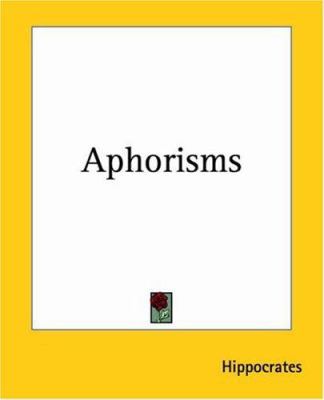 Aphorisms 1419107291 Book Cover