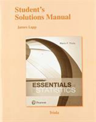 Student's Solutions Manual for Essentials of St... 0134687078 Book Cover