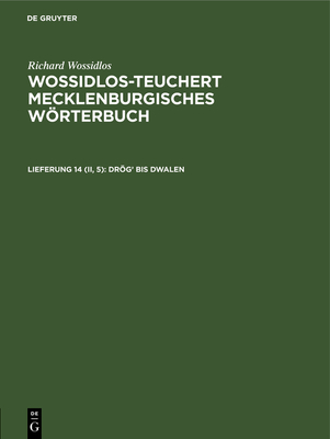 Drög' Bis Dwalen [German] 3112586859 Book Cover