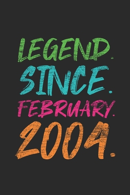 Legend Since February 2004: Journal for Birthday Gift Idea - Graph Ruled Notebook