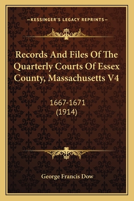 Records and Files of the Quarterly Courts of Es... 1164950274 Book Cover