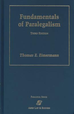 Fundamentals of Paralegalism 0735525951 Book Cover