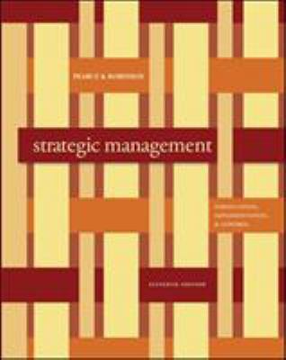 Strategic Management 0073381365 Book Cover