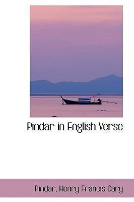 Pindar in English Verse 1103647938 Book Cover