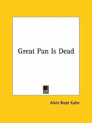 Great Pan Is Dead 1417997605 Book Cover