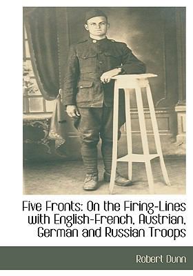 Five Fronts: On the Firing-Lines with English-F... [Large Print] 1115405810 Book Cover