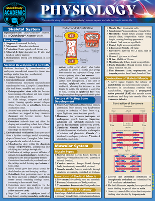 Physiology: Quickstudy Laminated Reference Guide B00582MAA8 Book Cover