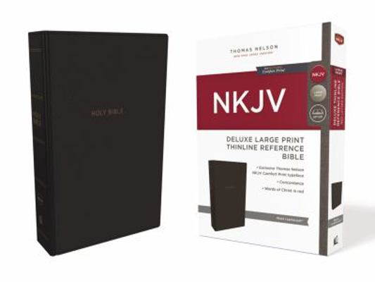 NKJV, Deluxe Thinline Reference Bible, Large Pr... [Large Print] 0785217975 Book Cover